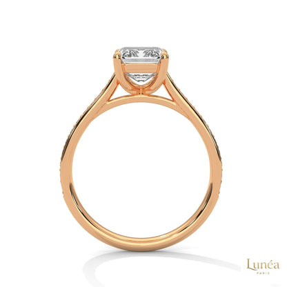 2.25 Ct. Emerald-Cut Lab Diamond Ring