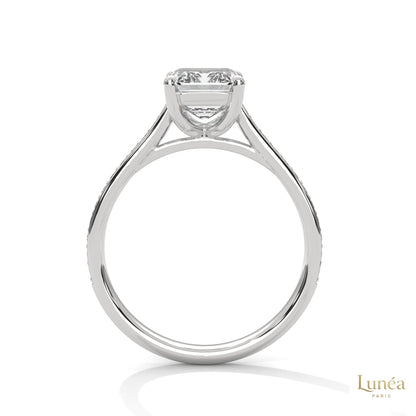 2.25 Ct. Emerald-Cut Lab Diamond Ring