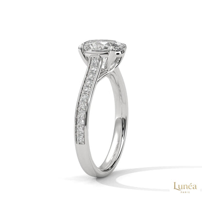 2.25 Ct. Oval Lab Diamond Engagement Ring