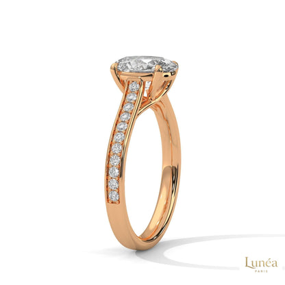 2.25 Ct. Oval Lab Diamond Engagement Ring