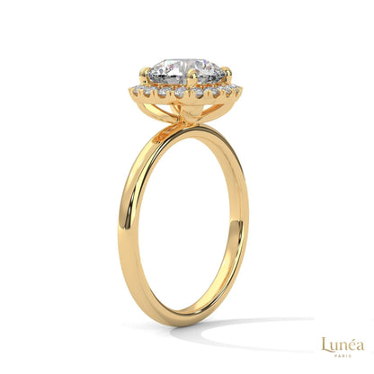 2.25 Ct. Round Diamond Halo Engagement Ring