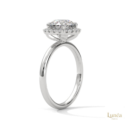 2.25 Ct. Round Diamond Halo Engagement Ring