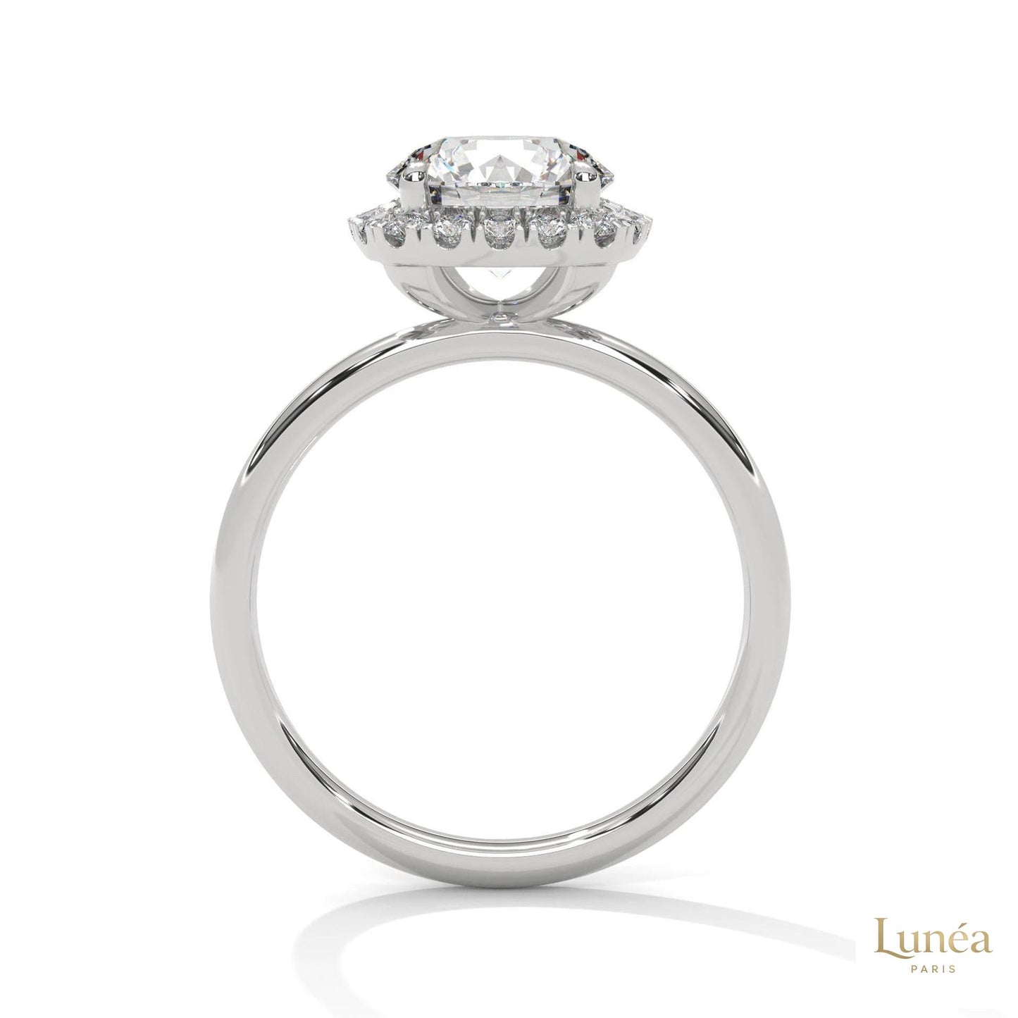 2.25 Ct. Round Diamond Halo Engagement Ring