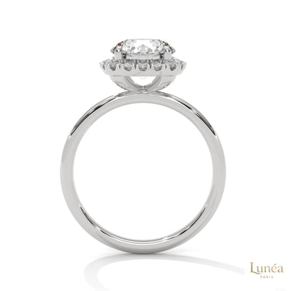 2.25 Ct. Round Diamond Halo Engagement Ring