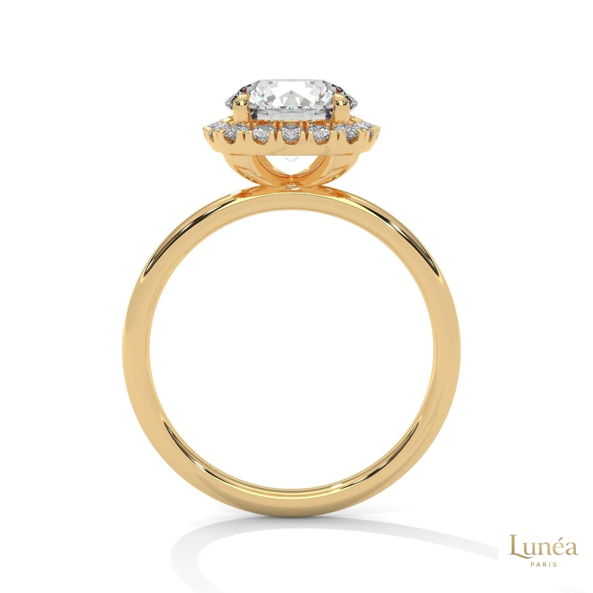 2.25 Ct. Round Diamond Halo Engagement Ring