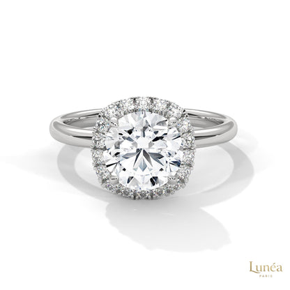 2.25 Ct. Round Diamond Halo Engagement Ring