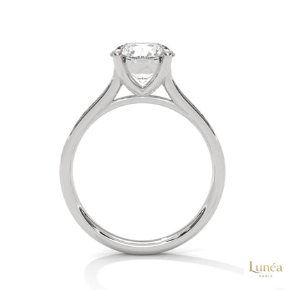 2.30 Ct. Cathedral Pavé Lab Diamond Ring