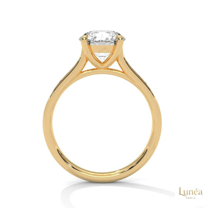 2.30 Ct. Cathedral Pavé Lab Diamond Ring