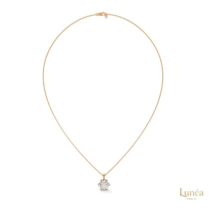 2.45 CT. 6-Prong Round Lab Diamond Pendant