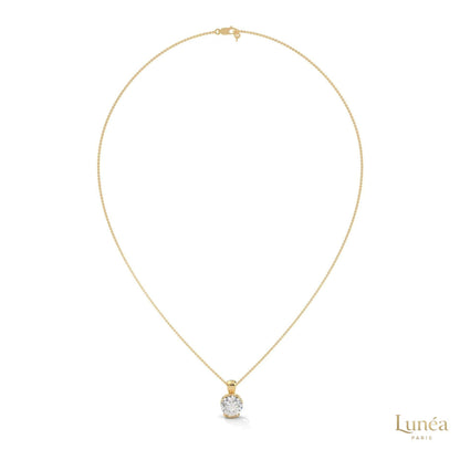 2.45 CT. Lab Diamond Bezel Solitaire Pendant