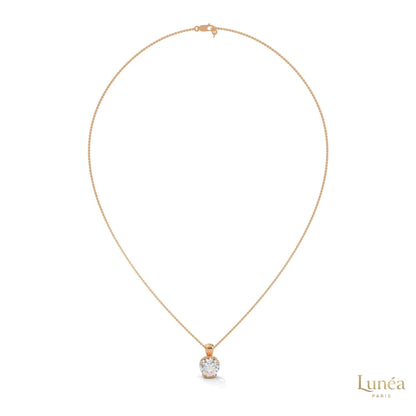 2.45 CT. Lab Diamond Bezel Solitaire Pendant