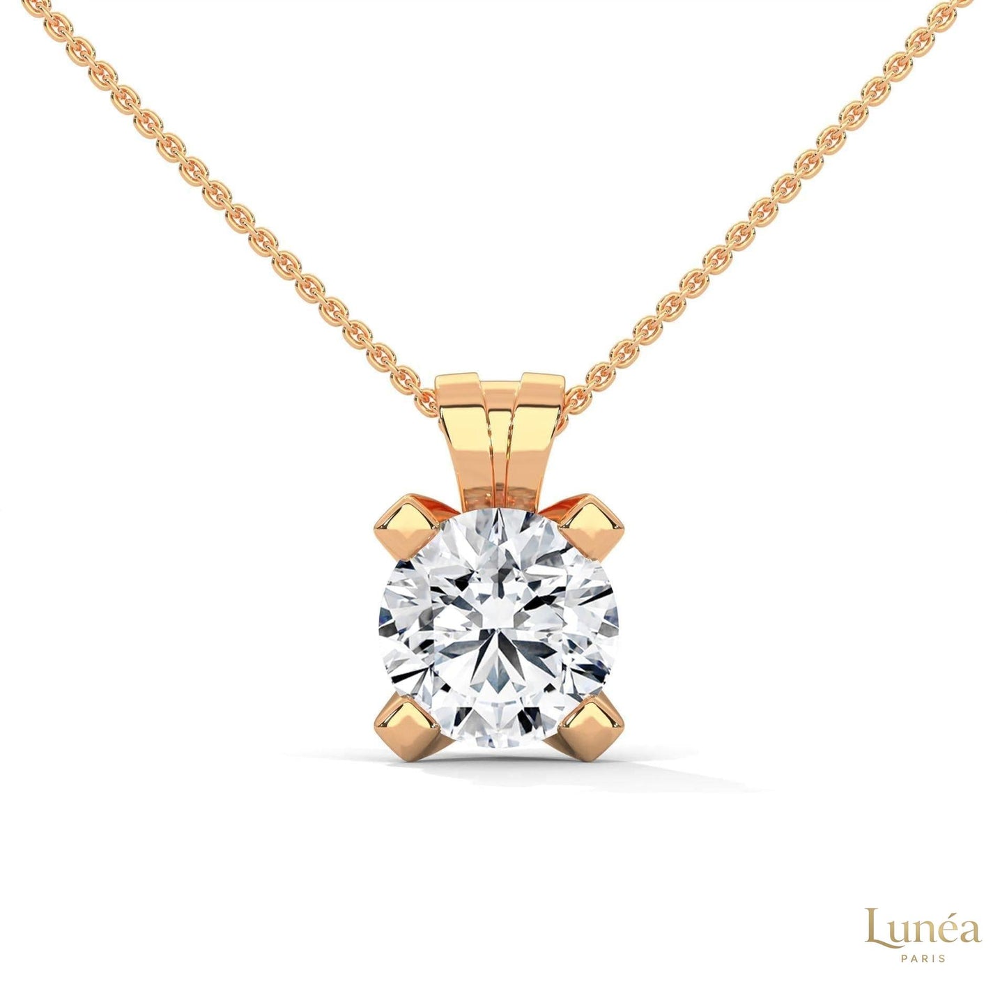 2.45 CT. Round Lab Diamond Pendant