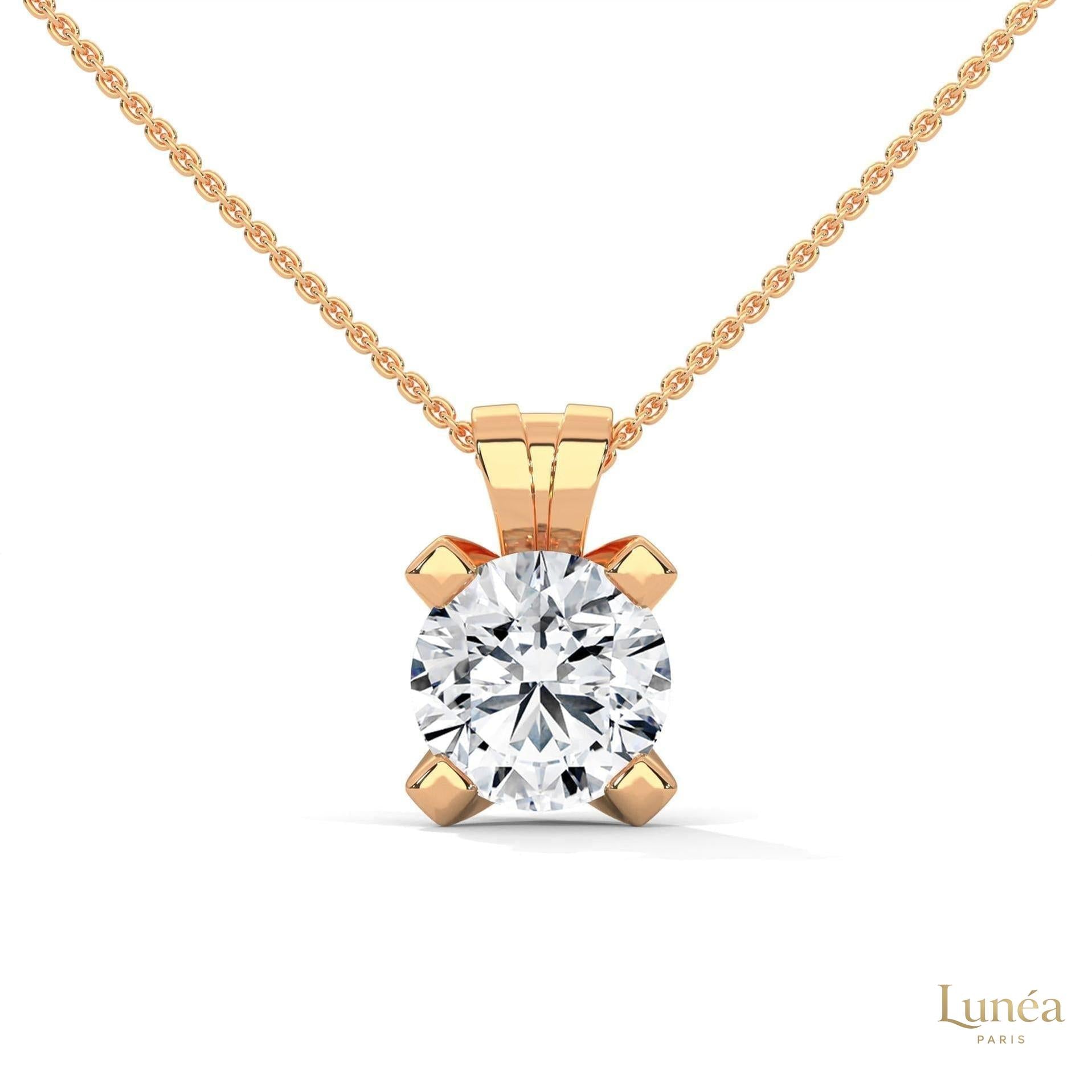 2.45 CT. Round Lab Diamond Pendant