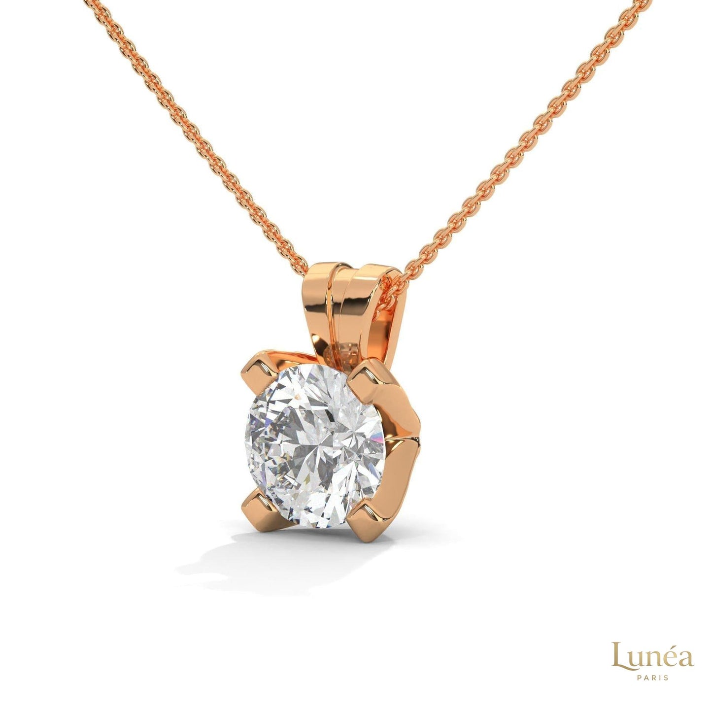 2.45 CT. Round Lab Diamond Pendant