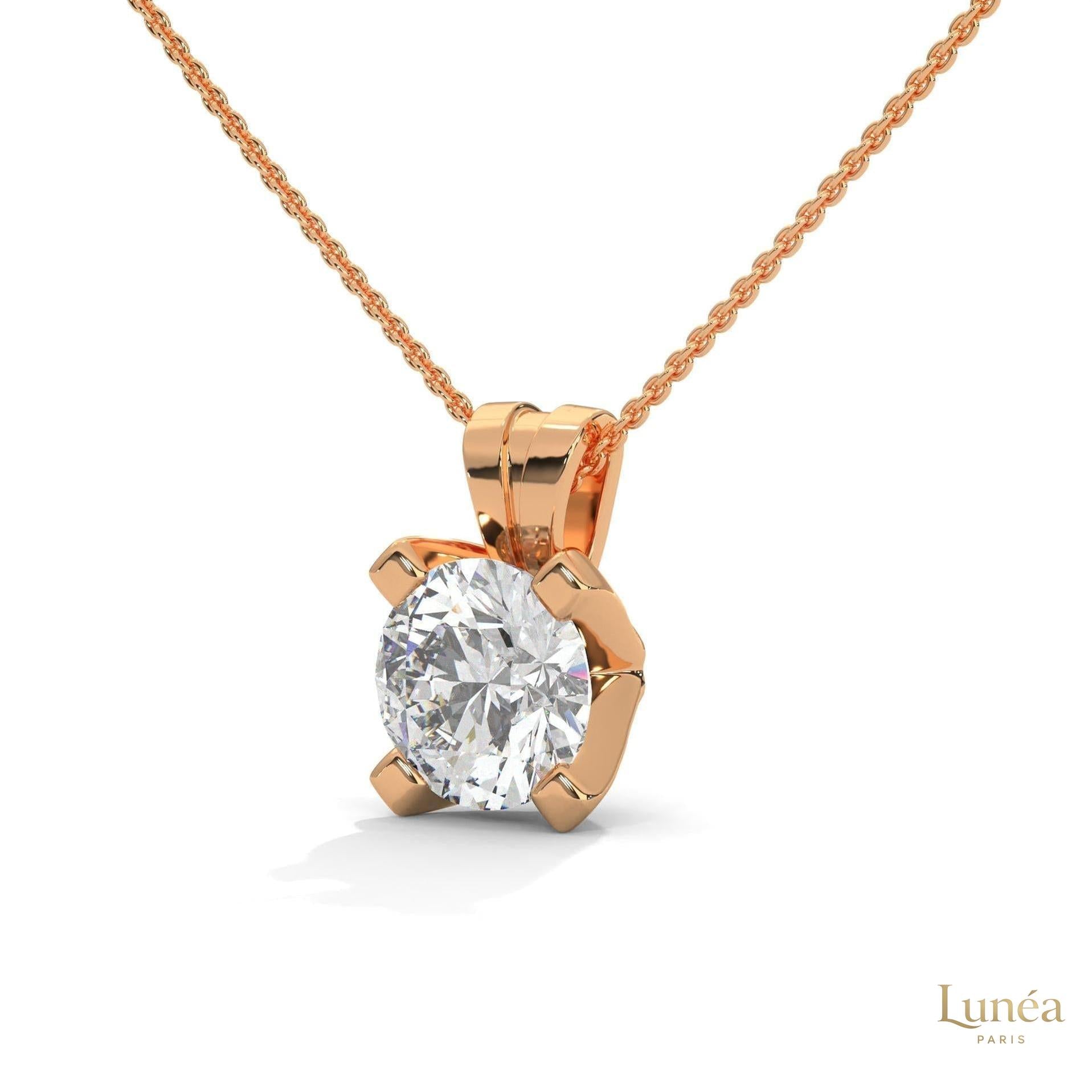 2.45 CT. Round Lab Diamond Pendant
