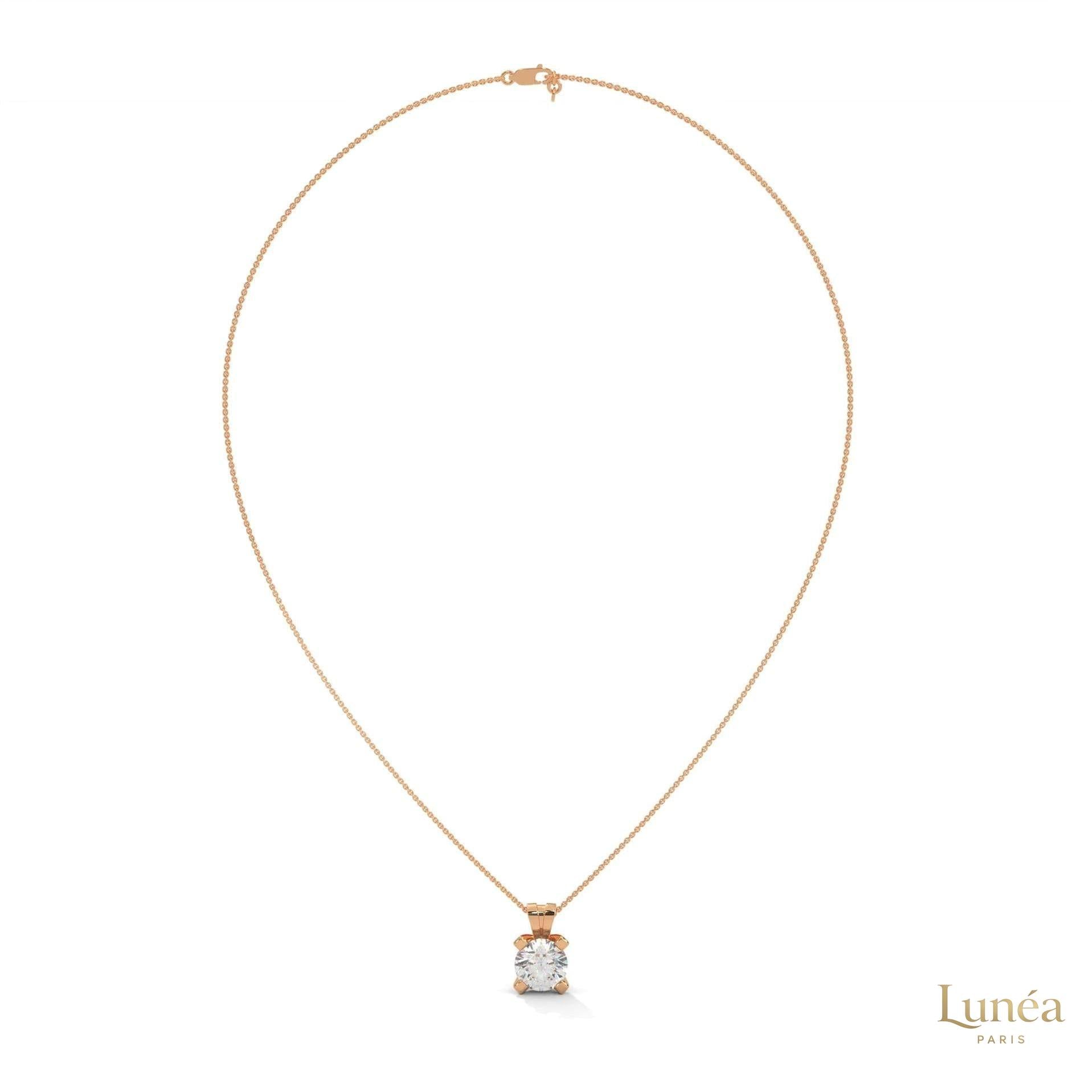 2.45 CT. Round Lab Diamond Pendant