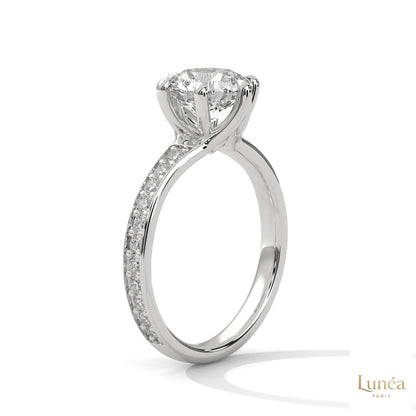 2.45 Ct. Round Lab Diamond Engagement Ring