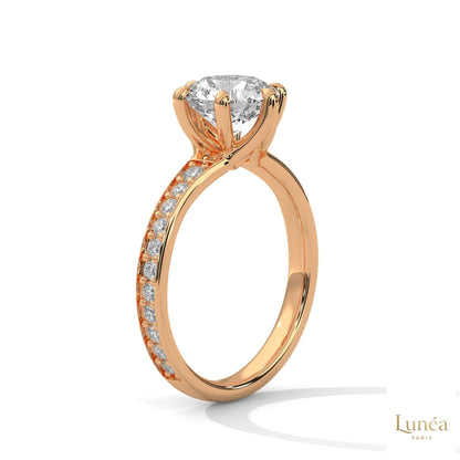 2.45 Ct. Round Lab Diamond Engagement Ring