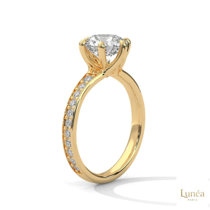 2.45 Ct. Round Lab Diamond Engagement Ring