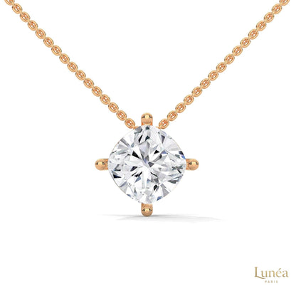 2.5 CT. Cushion Lab Diamond Pendant
