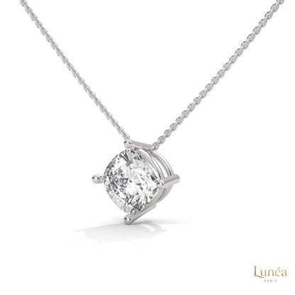 2.5 CT. Cushion Lab Diamond Pendant