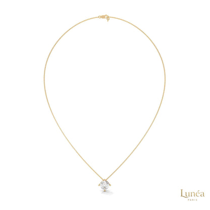 2.5 CT. Cushion Lab Diamond Pendant