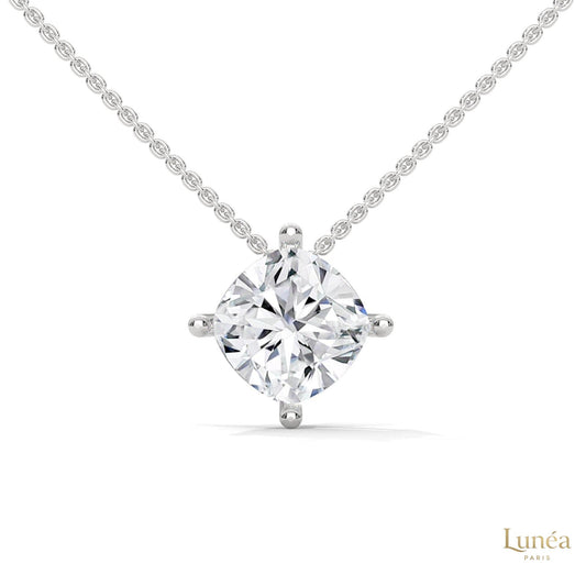 2.5 CT. Cushion Lab Diamond Pendant