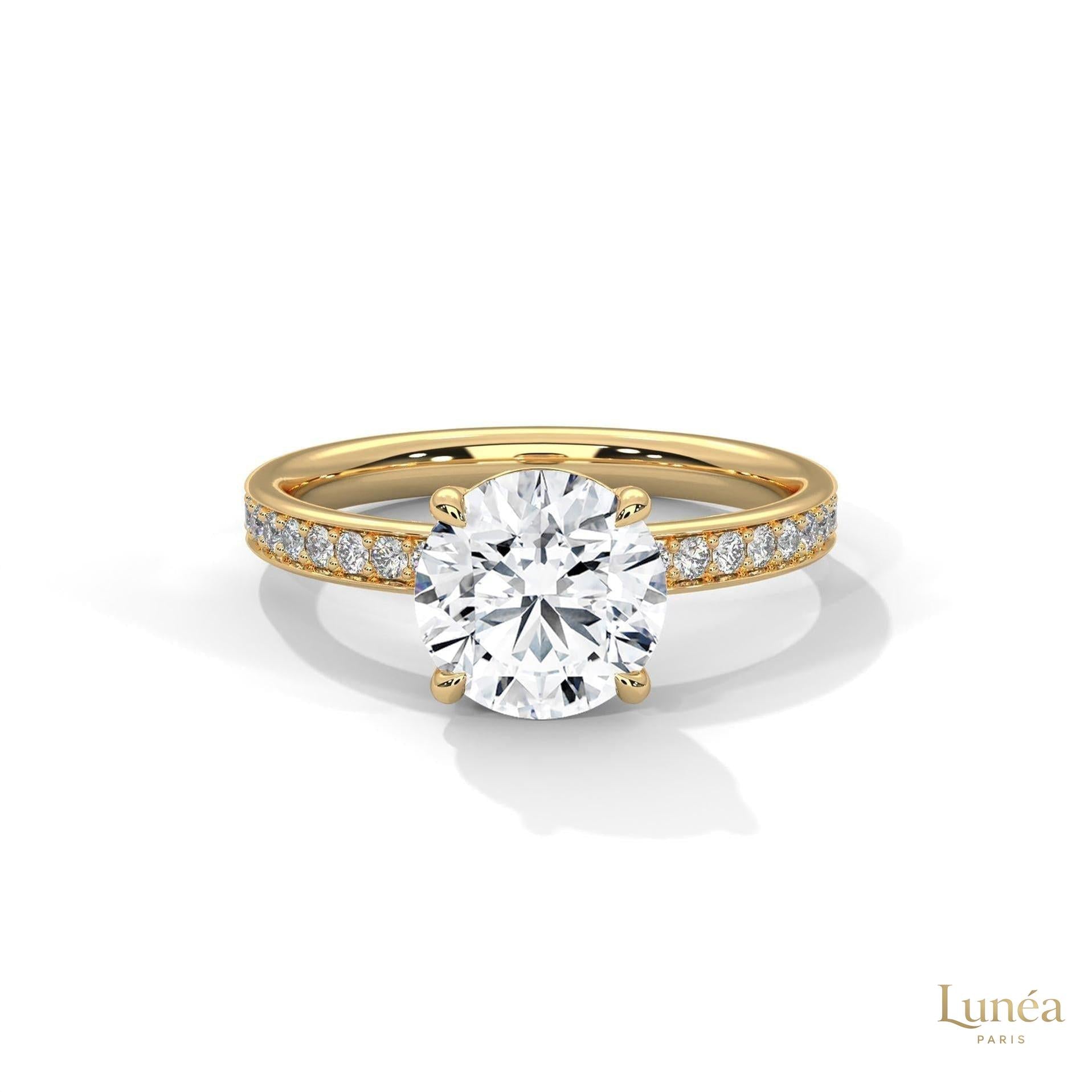 2.50 Ct. Lab Diamond Ring with Hidden Halo
