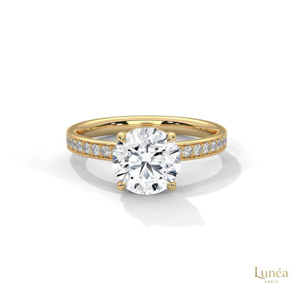 2.50 Ct. Lab Diamond Ring with Hidden Halo