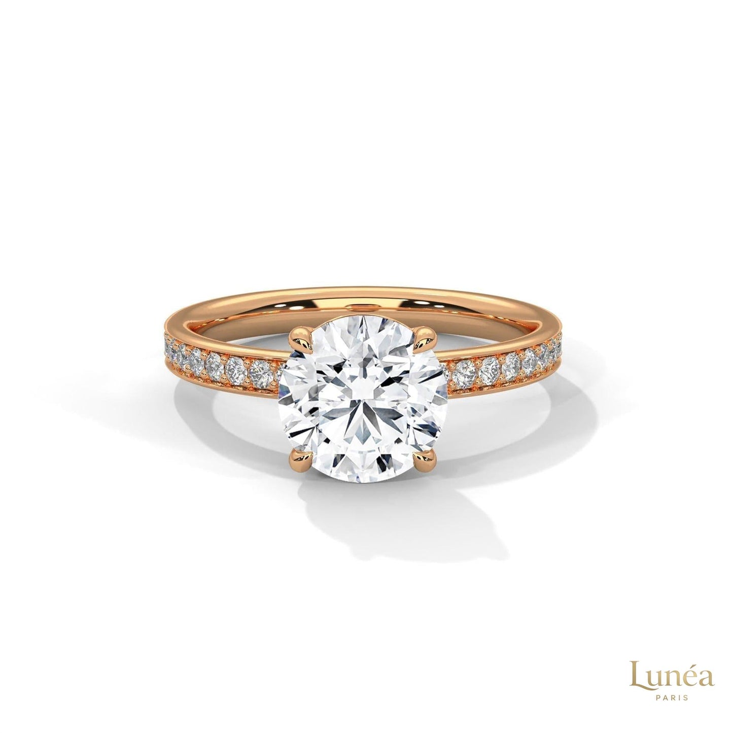 2.50 Ct. Lab Diamond Ring with Hidden Halo