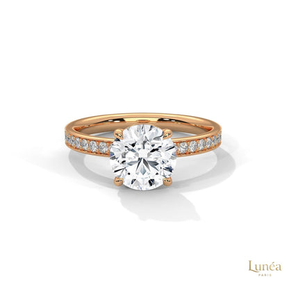 2.50 Ct. Lab Diamond Ring with Hidden Halo