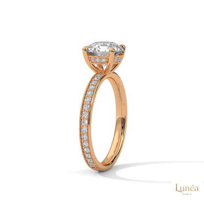 2.50 Ct. Lab Diamond Ring with Hidden Halo