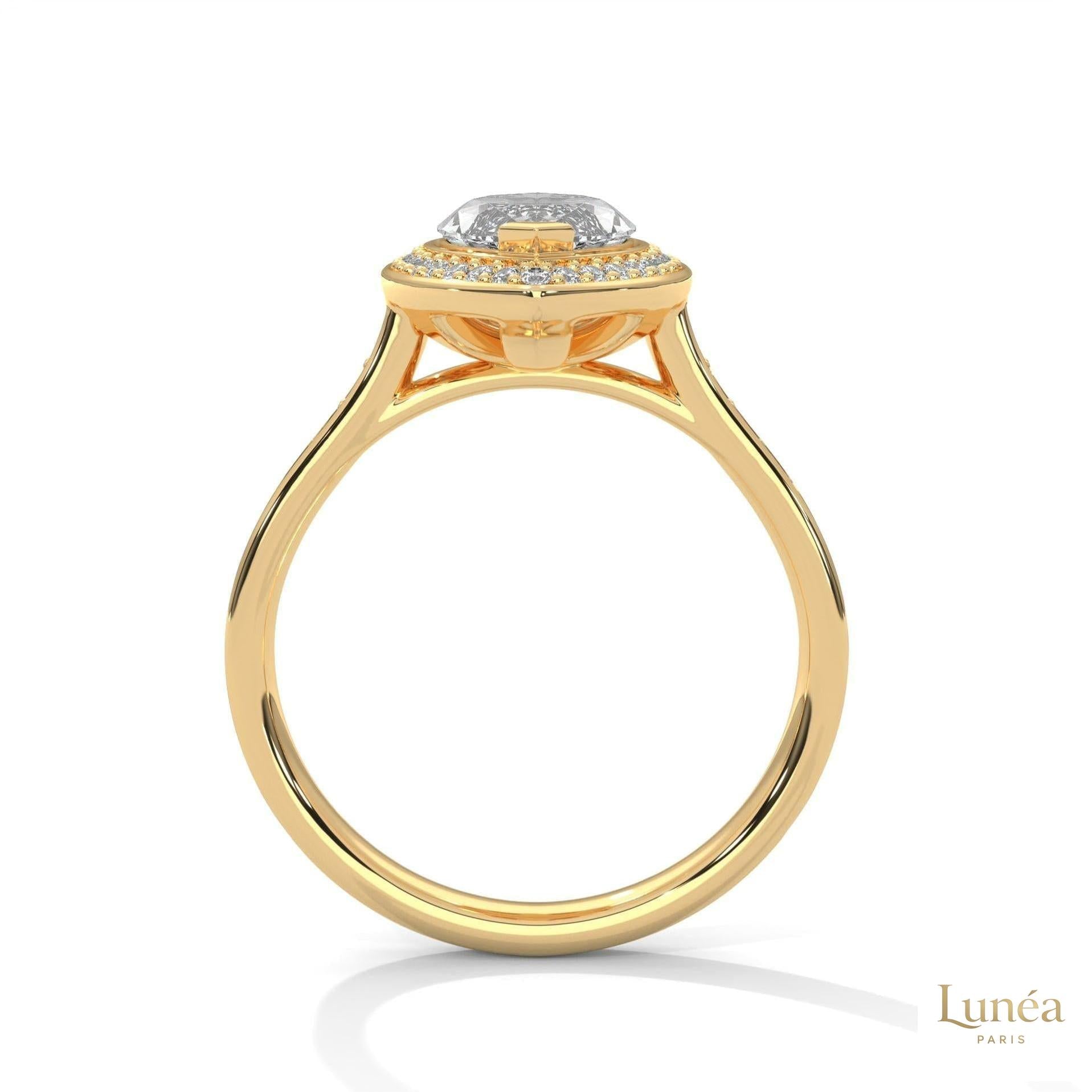 2.50 Ct. Marquise Halo Diamond Ring