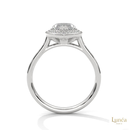 2.50 Ct. Marquise Halo Diamond Ring
