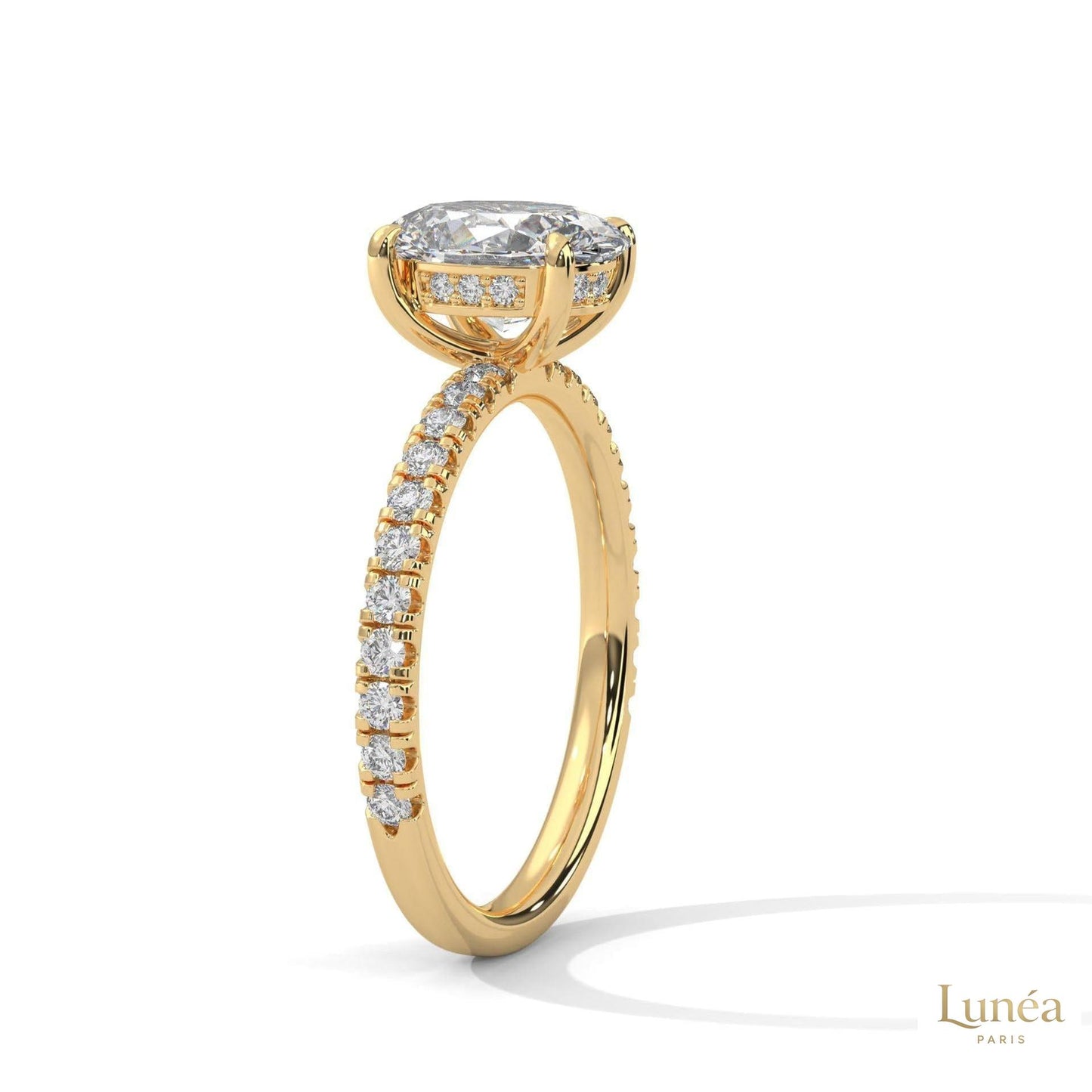 2.50 Ct. Oval Lab Diamond Ring
