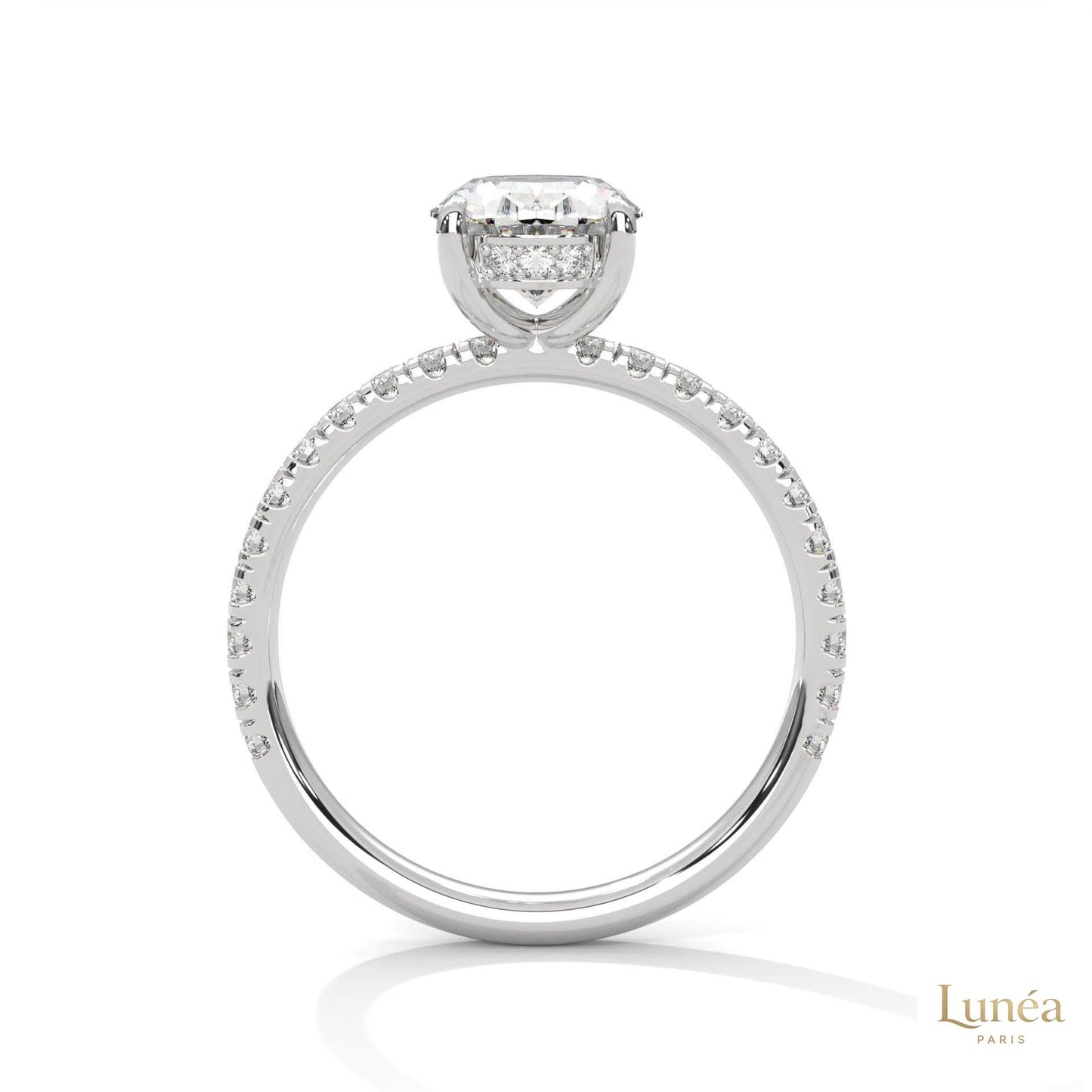 2.50 Ct. Oval Lab Diamond Ring