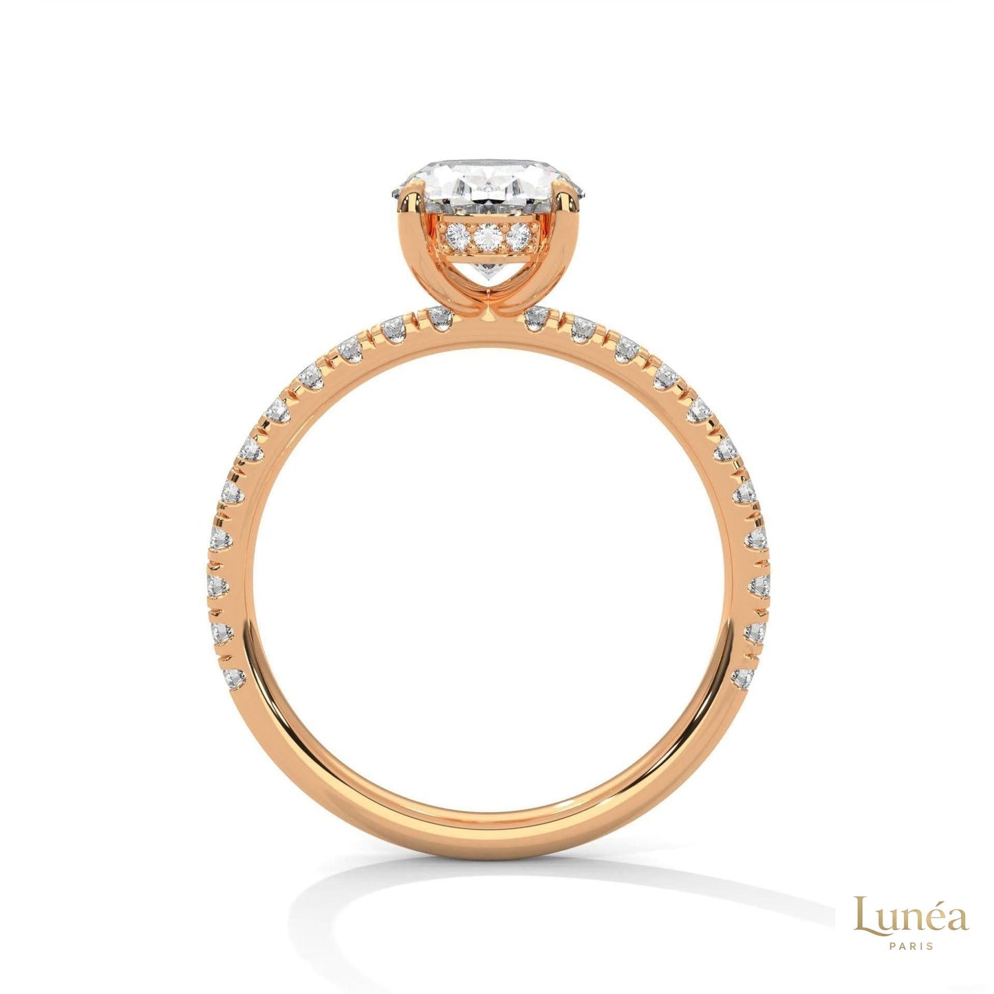 2.50 Ct. Oval Lab Diamond Ring