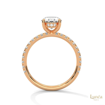 2.50 Ct. Oval Lab Diamond Ring