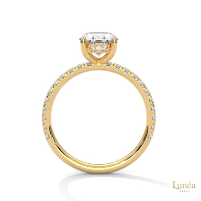 2.50 Ct. Oval Lab Diamond Ring