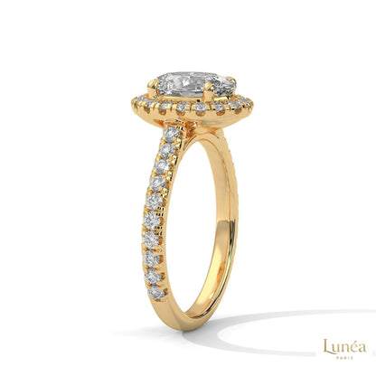 2.60 Ct. Oval Halo Diamond Ring
