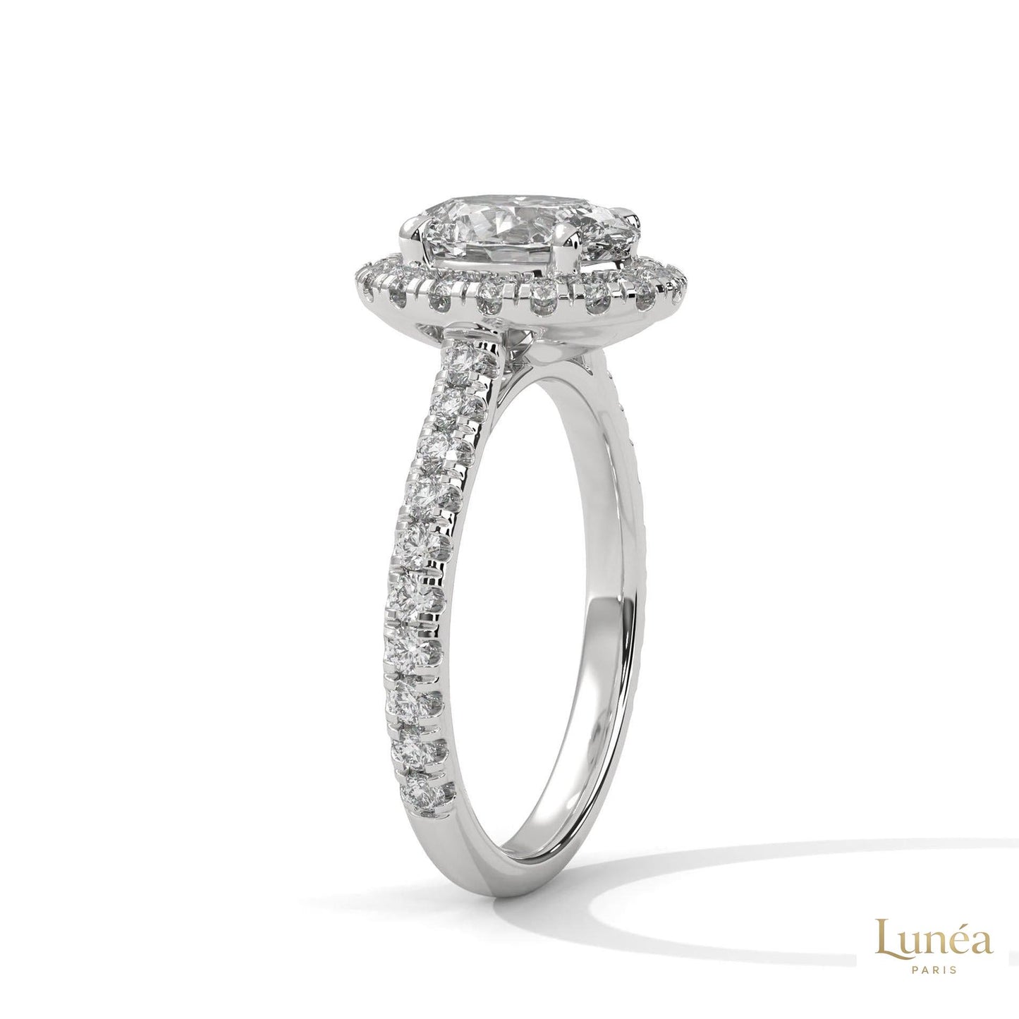2.60 Ct. Oval Halo Diamond Ring