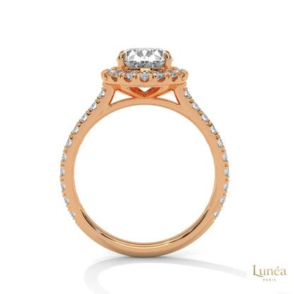 2.60 Ct. Oval Halo Diamond Ring