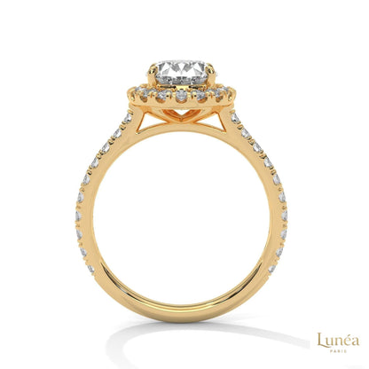 2.60 Ct. Oval Halo Diamond Ring