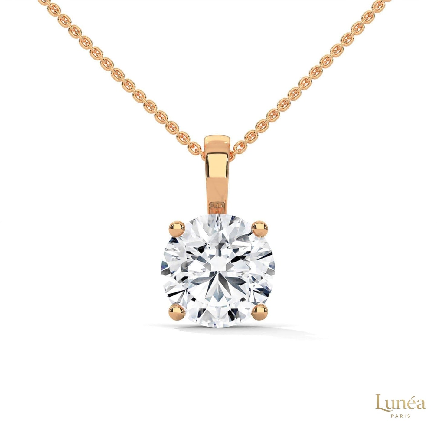 2.75 CT. Round Diamond Solitaire Pendant