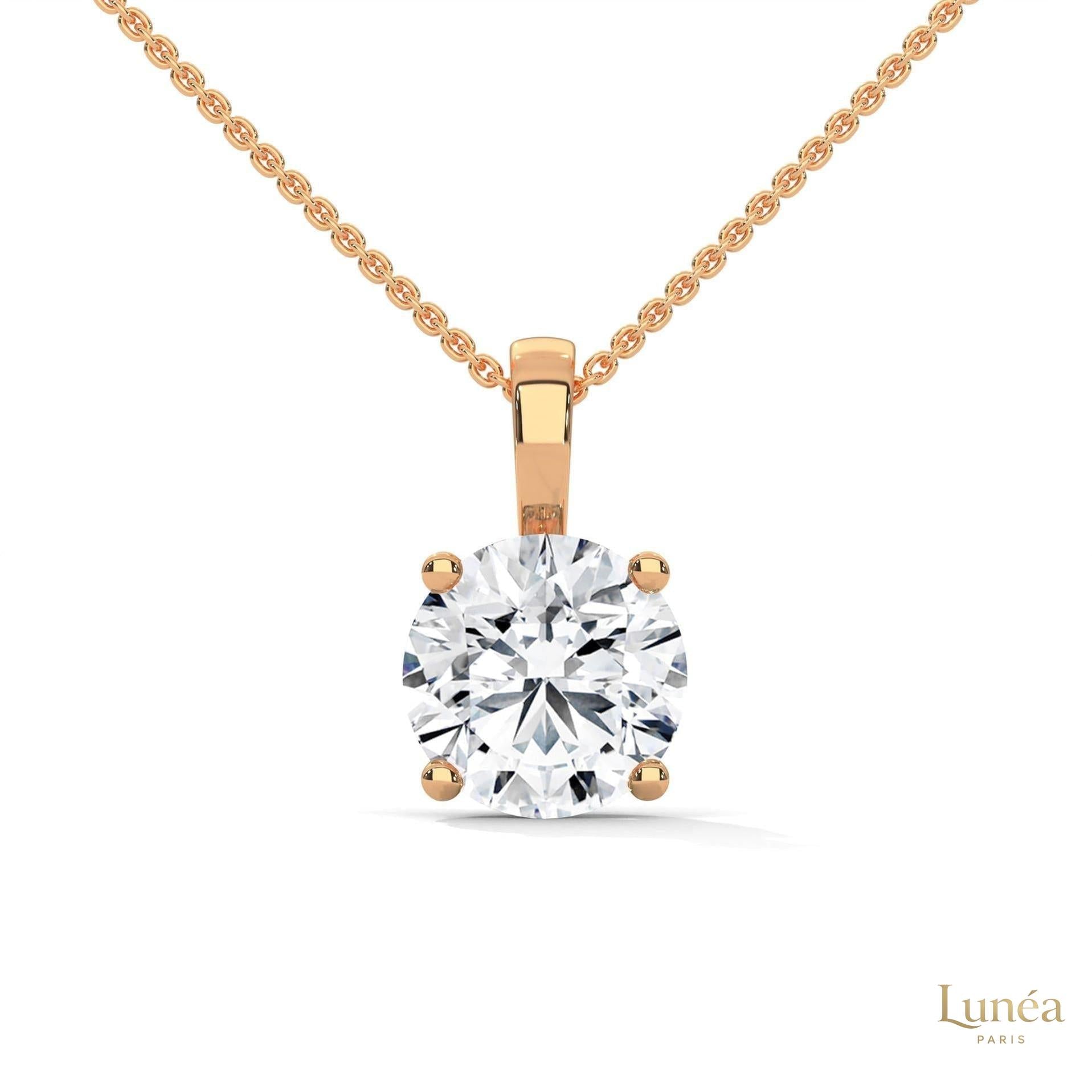 2.75 CT. Round Diamond Solitaire Pendant