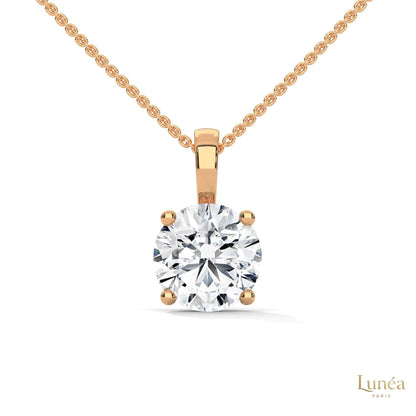 2.75 CT. Round Diamond Solitaire Pendant