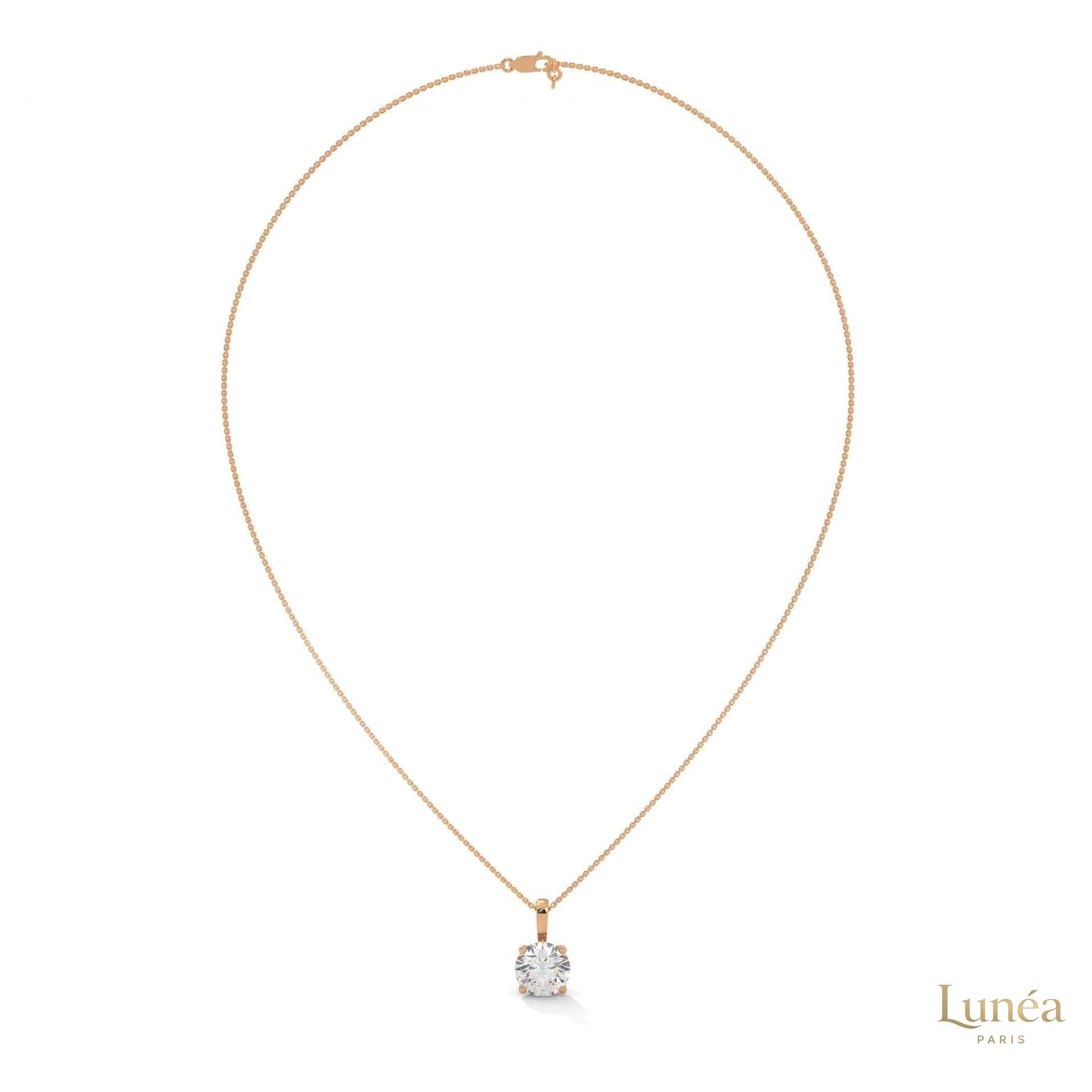 2.75 CT. Round Diamond Solitaire Pendant