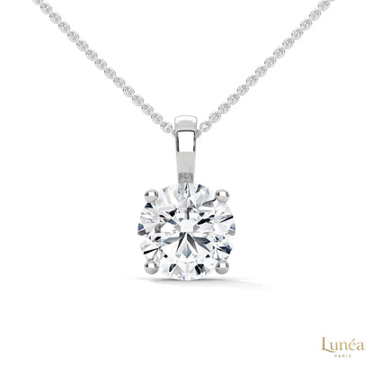 2.75 CT. Round Diamond Solitaire Pendant