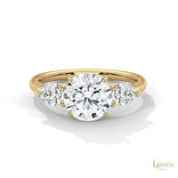 3 Ct. Three-Stone Lab Diamond Engagement Ring