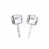 2.57 CTW Round Lab-Grown Diamond Six-Prong Crown Stud Earrings in 14K Gold — product image 10